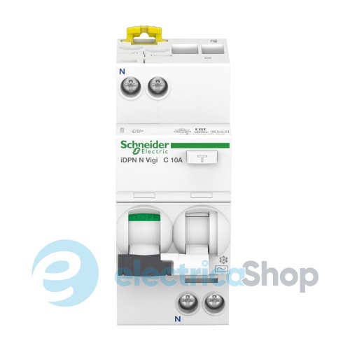 Дифавтомат IDPN VIGI 1+N C 10A/0,3A 6kA AC Acti9 SE A9D41610