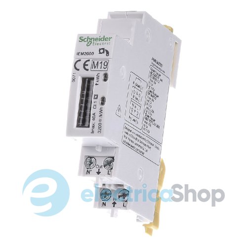 Счетчик электроэнергии 1ф. 5(40А), 230V iEM2000 DIN Schneider Electric Acti 9 (A9MEM2000)