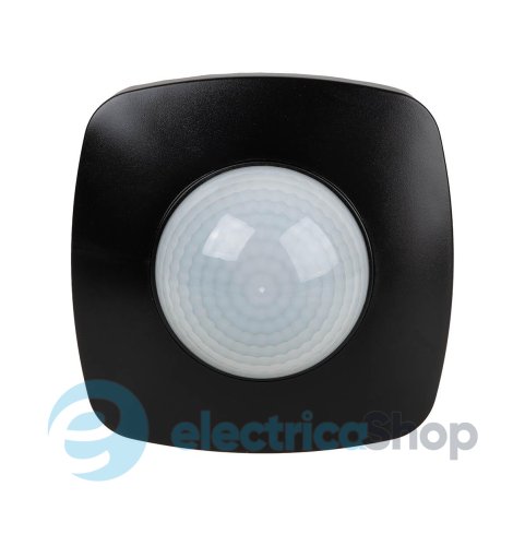 Датчик руху F&F DR-09B-IP65, 230V/10А 360 гр. IP65 накладний, функція датчик присутності, чорний