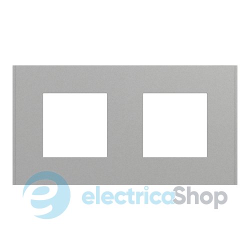 Рамка 2-постовая Unica Deco Essentials NU600430, алюминий
