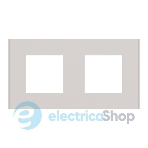 Рамка 2-постова Unica Deco Essentials NU600424, світло-сірий