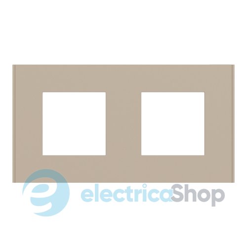 Рамка 2-постовая Unica Deco Essentials NU600426, темно-коричневый