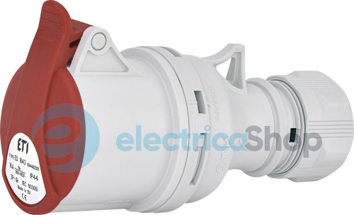 Розетка кабельная  ES-1643  IP44 (16A, 400V, 3P+PE), ETI 4482001