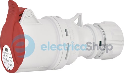 Розетка кабельная  ES-3243  IP44 (32A, 400V, 3P+PE), ETI 4482004