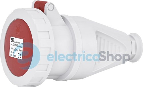 Розетка кабельная  ESH-1643  IP67 (16A, 400V, 3P+PE), ETI 4482007