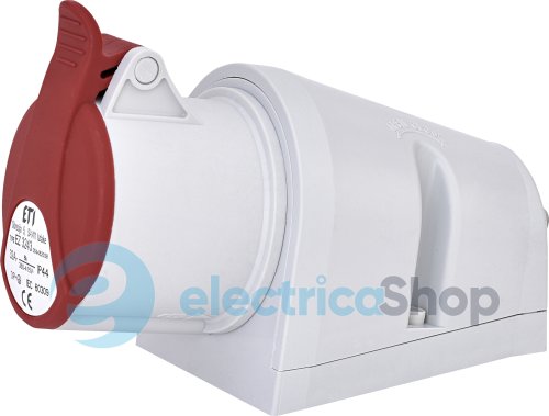 Розетка настенная  EZ-3243  IP44 (32A, 400V, 3P+PE), ETI 4482038