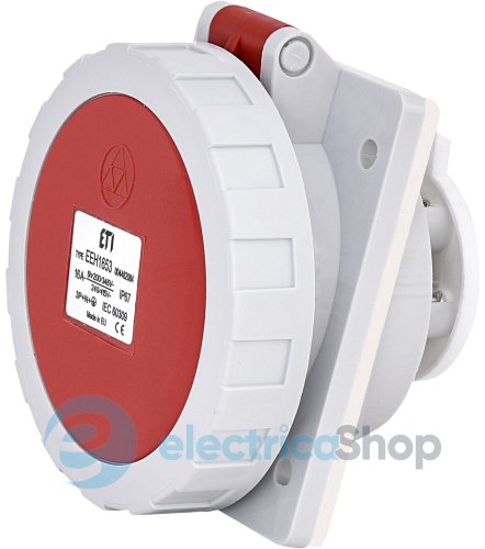 Розетка вбудована  EEH-1653  IP67 (16A, 400V, 3P+N+PE), ETI 4482084
