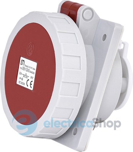 Розетка встроенная  EEH-3243  IP67 (32A, 400V, 3P+PE), ETI 4482086