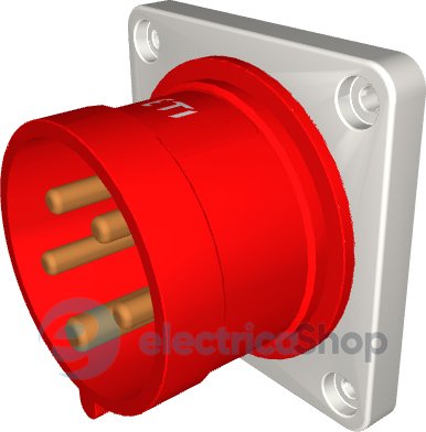 Вилка вбудована  ERR-1653  IP44 (16A, 400V, 3P+N+PE), ETI 4482111
