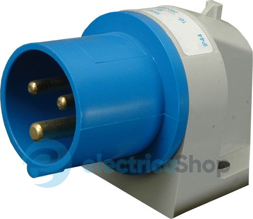 Вилка встроенная угловая  ER-3243  IP44 (32A, 400V, 3P+PE), ETI 4482132