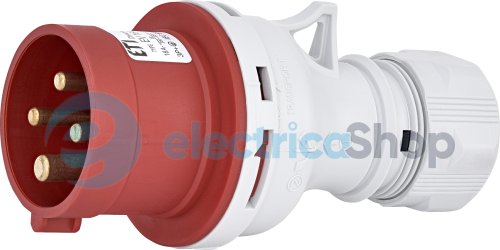 Вилка кабельная EV-1643 IP44 (16A, 400V, 3P+PE), ETI 4482017