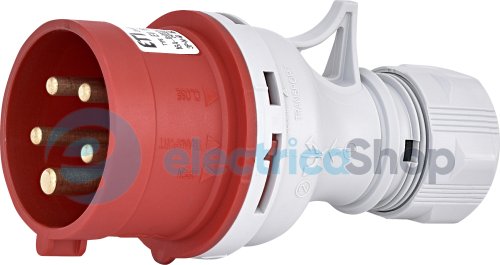 Вилка кабельная EV-1653 IP44 (16A, 400V, 3P+N+PE), ETI 4482018