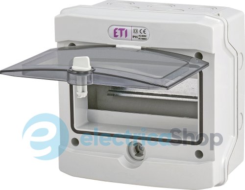 Пластиковый щит 8 мод. IP65 внешний ECH 8G ETI 1101061