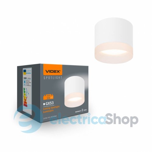 Накладний світильник VIDEX GX53 VL-SPF25A-W (27999)