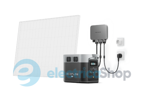 Комплект EcoFlow PowerStream – микроинвертор 800W и зарядная станция Delta Max