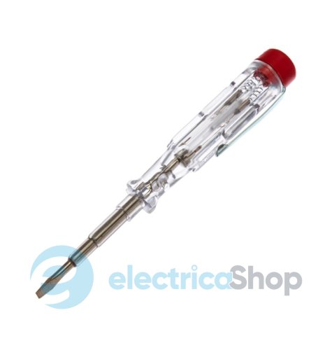 Фазовий тестер-викрутка з прозорою ручкою 120–250V/AC 140mm Cimco 111280 (не для продажу)