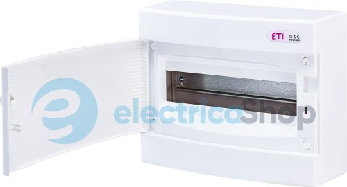 Щит наружный распределительный ECT 12PO (12мод.белая дверца) IP40 ETI 1101006