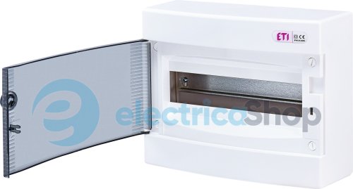 Щит наружный распределительный ECT 12PT (12мод.проз.дверца) IP40 ETI 1101001