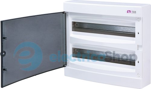 Щит наружный распределительный ECT 2x18PT (36мод.проз.дверца) IP40 ETI 1101081
