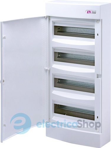 Щит наружный распределительный ECT 48PO (48мод.белая дверца) IP40 ETI 1101021