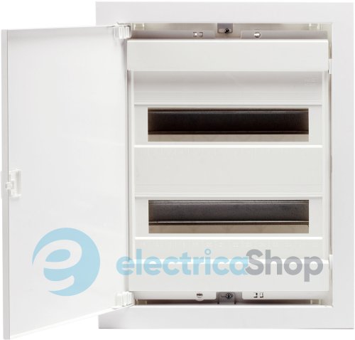 Щит металопластиковий ECG28 PO (24+4мод., пластик.білі.дверцята) IP40 ETI 1101184