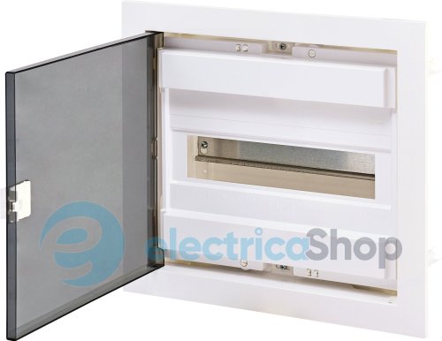 Щит металопластиковий ECG14 PT (12+2мод., пластик.проз.дверцята) IP40 ETI 1101180