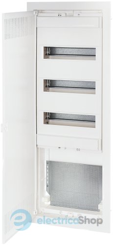 Щит металопластиковий ECG 70 COMBO2/3-I (36+6мод, 3ряд., 2м.п., перф.метал.двер.) IP40 ETI 1100225