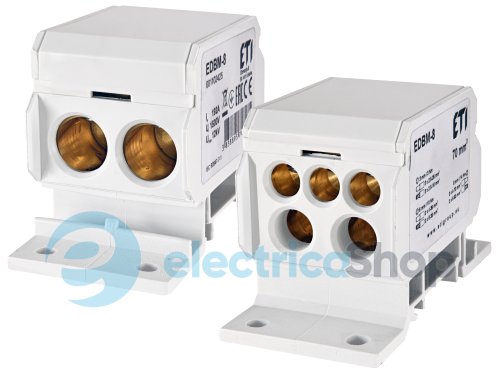 Блок распределительный EDBM-8 (192А, 1500V AC/DC, OUT: 1x4-70; 2x4-35; 3x2,5-25) ETI 1102425