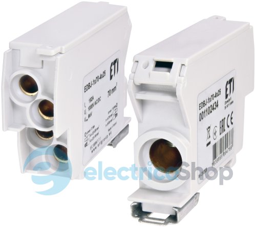Распределительный блок EDBJ-1x70-4x25 (192A, 1000V AC/1500V DC, IN: 1x70, OUT: 4x25, серый) ETI 1102434