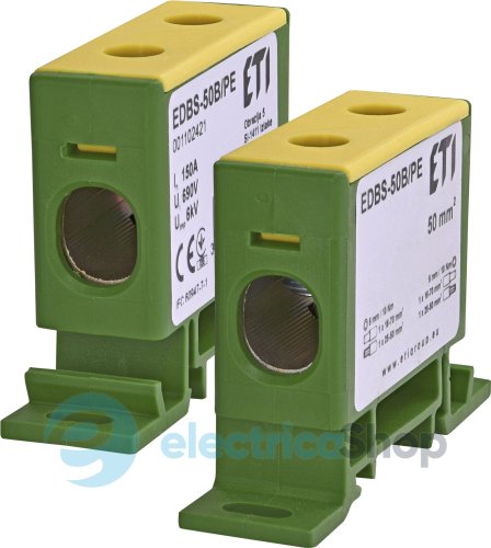 Ввідна силова клема EDBS-50B/PE (150А, 690V AC, 16-70 mm2) ETI 1102421