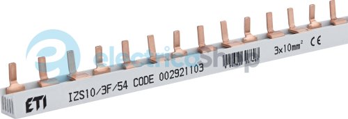 Шина питания IZS 10/3F/54 (10мм2, 3P, 1м, Pin, 54mod.) ETI 2921103