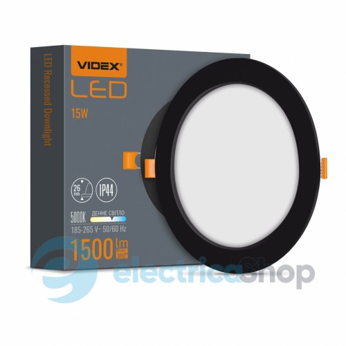 Точковий світильник вбудований VIDEX LED 15W 5000K VL-DLBR-155B (27867)