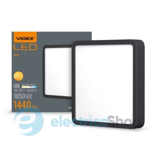 Точковий накладний світильник VIDEX LED 18W 5000K VL-DLSS-185B (27801)