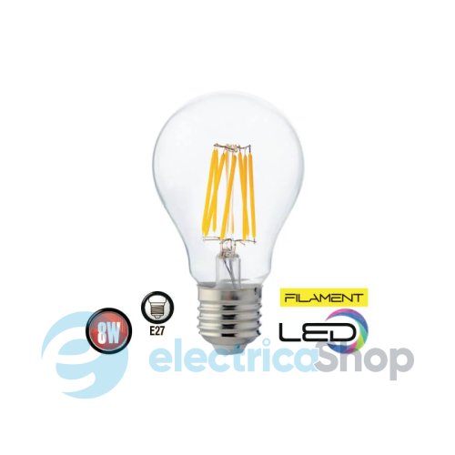 Светодиодная лампа Horoz 001-015-0008-030 FILAMENT GLOBE-8 8W Е27 4200K