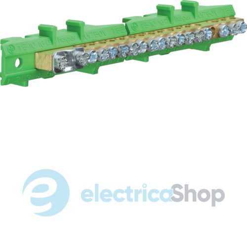 Клемма защитная с держателем 1х25+8x16+8x10мм2 KM17E Hager