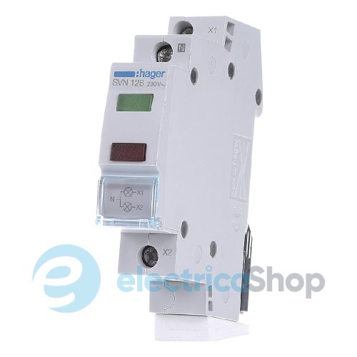 Индикатор двойной LED, 230V DIN, зеленый и красный SVN126 Hager