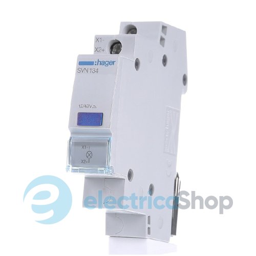 Індикатор LED 12/48V DIN, синій SVN134 Hager