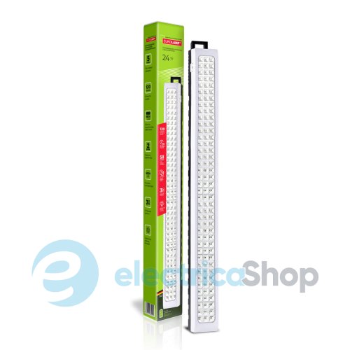 Светодиодный аварийный светильник с аккумулятором EUROLAMP 120 SMD 24W 6500K EM-120SMD/24W