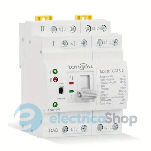 Автоматичне введення резервного живлення 4Р 63A/230V Tongou Electrical