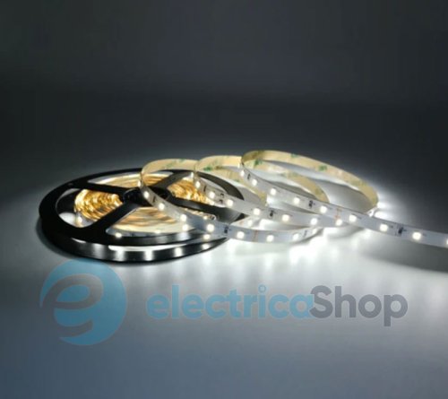 Лента cветодиодная 60 Led/m 12000K/13000K 12V, 5.5Вт, IP33 CRI80 e-pcb RISHANG 2835-60-IP33-CWb-8-12 RN0860TA-B (7726) холодный свет