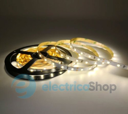 Стрічка світлодіодна 60 Led/m 4000K 12V, 5.5Вт, IP33 CRI80 e-pcb RISHANG 2835-60-IP33-NW-8-12 RN0860TA-B (7487) нейтральне світло