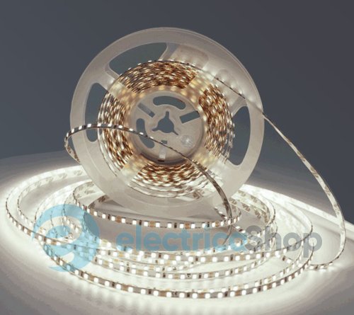 Стрічка світлодіодна 120 Led/m 6500K 24V, 9.6Вт, IP20 CRI80 RISHANG 2835-120-IP20-CWd-8-24 RV08C0TC-A (19544) холодне світло