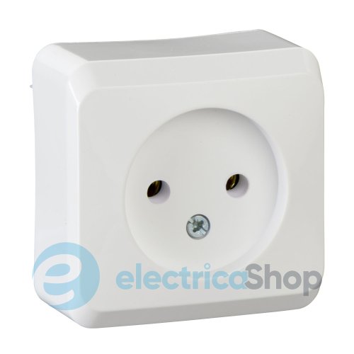 Розетка без з/к 16А наружный монтаж IP20 Prima Schneider Electric белый