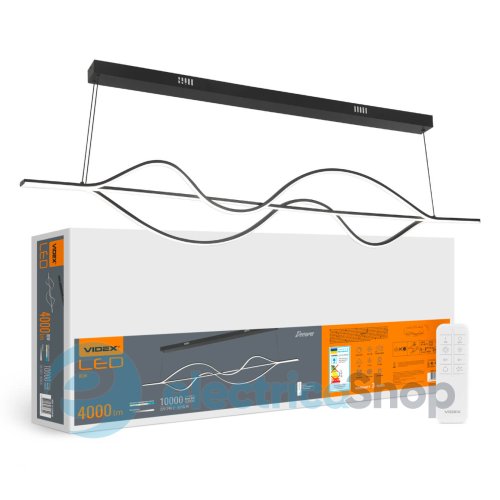 Підвісний світильник VIDEX DECORA 80W VL-CLD-990-BK (28281)