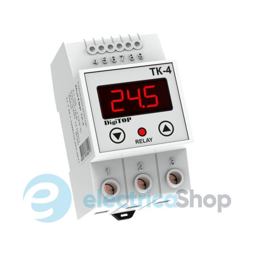 Універсальний терморегулятор ТК-4 DigiTOP -50…+125°С, DIN, 230V/16А