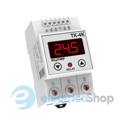 Терморегулятор ТК-4K DigiTOP 0…+999°С, DIN, 230V/16А