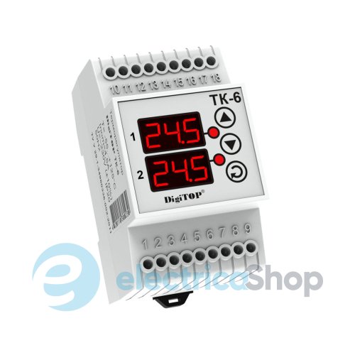 Терморегулятор ТК-6 DigiTOP -50…+125°С, DIN, 230V/16А