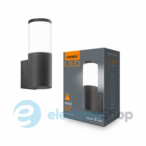 Вуличний настінний світильник VIDEX LED VL-AR091B IP54 GU10 (28153)
