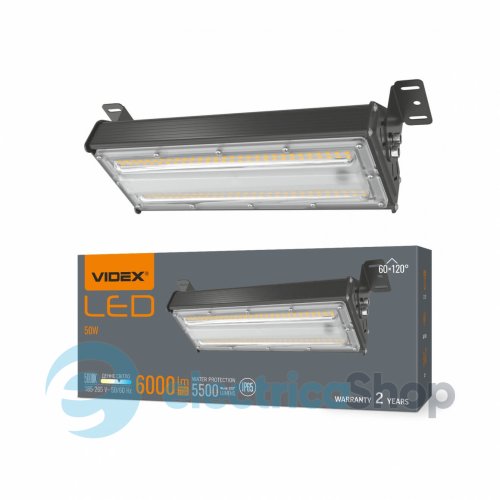 Підвісний світильник VIDEX висотний HB022 50W 5000K 220V VL-HB022-0505B 28183