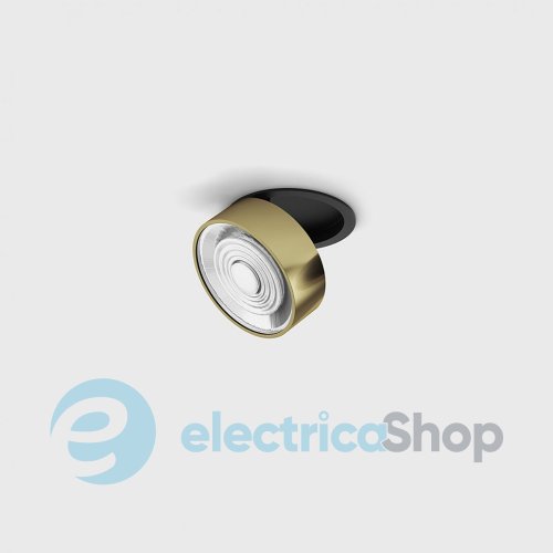 Встраиваемый светильник LTX SOL IN MINI 3000К 7W (01.7526.7.930.BK + SOL M RING BRASS)